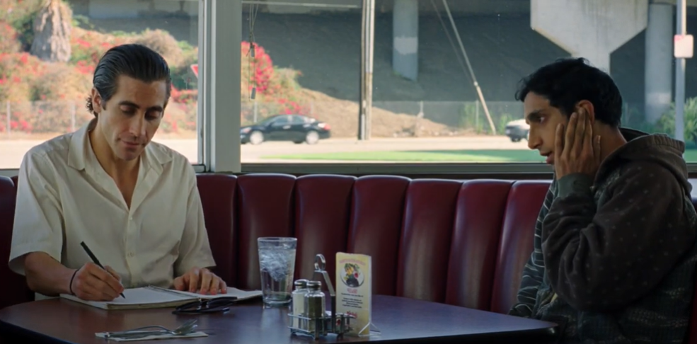 Lou Bloom trying to interview Rick